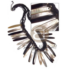 Black 12mm flat macrame