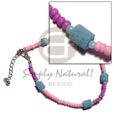 Pink lavender 2-3mm coconut pokalet.