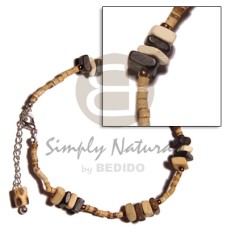 2-3 coconut heishi natural