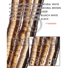 4-5mm coconut heishi natural white