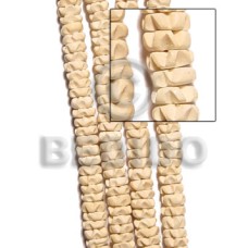 Coconut flower bleached white 10mm