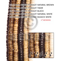 7-8mm coconut pukalet natural brown