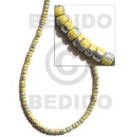 4-5mm coconut pokalet. yellow