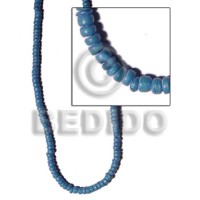 4-5mm subdued blue coconut pokalet