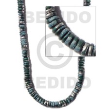 4-5mm coconut pokalet. dark green