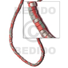 4-5mm coconut heishi light orange