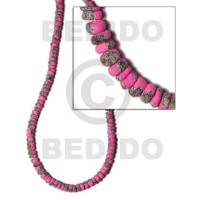 4-5mm coconut pokalet. bright pink