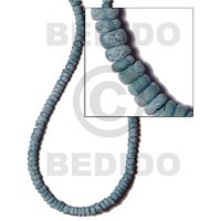 4-5mm coconut pokalet. blue green