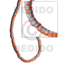4-5mm coconut pokalet. bright orange