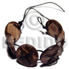 6 pcs. 25mmx25mm round coco