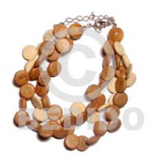 3 rows tan coconut sidedrill