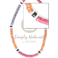 4-5 mm coconut heishi blue orange red