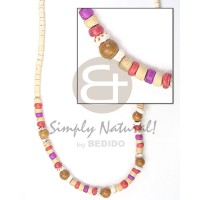 2-3mm coconut heishi bleach