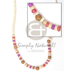 2-3mm coconut heishi bleach