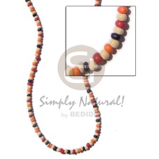 2-3 mm coconut combination bleach blk red orange