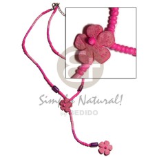 2-3mm pink tones coconut heishi pokalet.