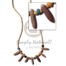 Coconut heishi bleached pukalet