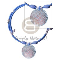 Aqua blue 2-3mm coconut heishe