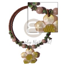 2-3mm reddish brown coconut heishe