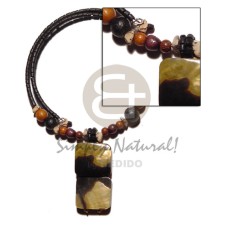 Black 2-3mm coconut heishi wire