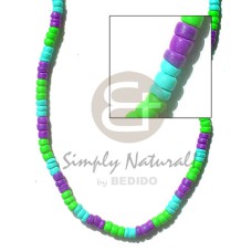 4-5mm coconut pukalet lavender neon green aqua