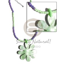 2-3mm mint green lavender coconut pokalet