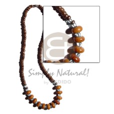4-5mm coconut pokalet. natural brown