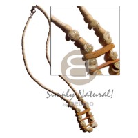 2-3mm coconut heishi natural white