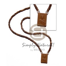 2-3mm coconut heishi natural brown