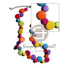 Single row multicolored coconut sidedrill