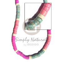 7-8 elastic coconut heishi in