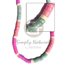 7-8 elastic coconut heishi in