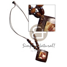 45mm diamond coconut pendant