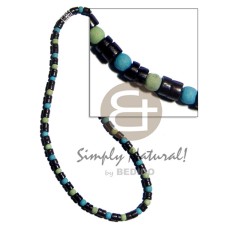 7-8mm black coconut heishe