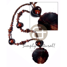 4-5mm natural brown coconut pokalet