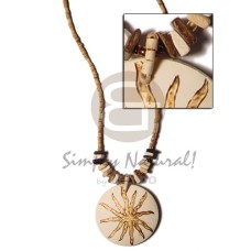 2-3mm coconut heishi tiger