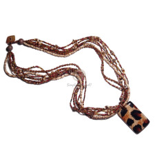 3 rows 2-3mm coconut heishi pokalet