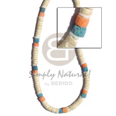 8mm coconut heishi bleached