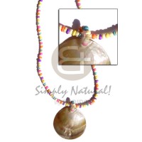 Candy colored 2-3mm coconut pokalet