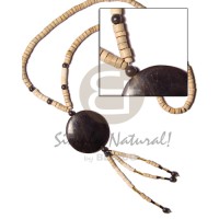 4-5 coconut heishi nat wood