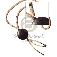 4-5 coconut heishi nat wood