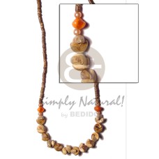 2-3 coconut heishi brown