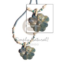 Pastel blue 2-3 coconut heishe