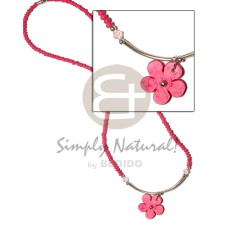 2-3mm fuschia pink coconut pokalet