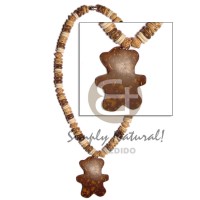 7-8mm coconut pukalet tiger brown bleach