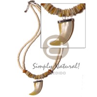 2 rows coconut heishi bleached