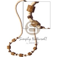 2-3mm coconut heishi bleached