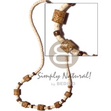 2-3mm coconut heishi bleached