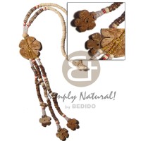 4-5mm coconut pokalet. bleach hammershell heishe