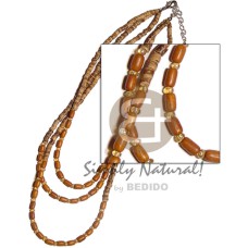 3 rows 2-3mm coconut heishe